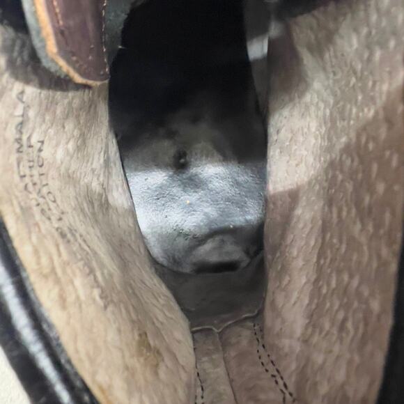 Teysha  Guatemalan Leather Embroidered Ankle Boot - Black - Women size 6.5 - Picture 12 of 12